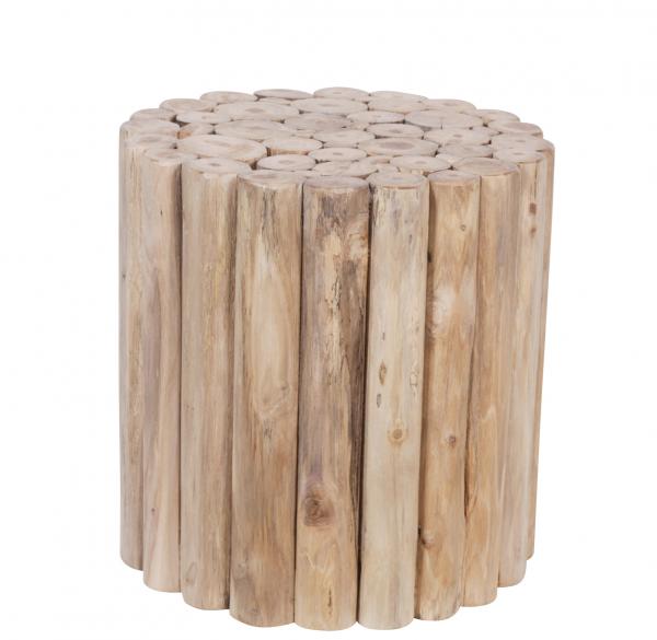 Teakhocker rund